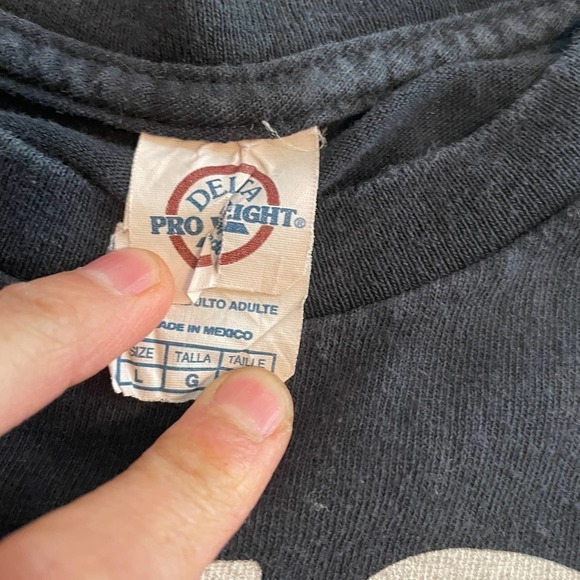 Check Meowt Cat Tee Shirt 80s Retro Outer Space Stars Galaxy Black Womens Large - Picture 6 of 12